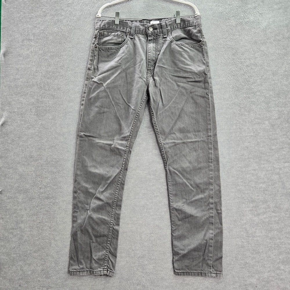Levi's 508 Men Jeans 34x32 Gray Denim Regular Taper Fit Mid Rise (34x29) READ